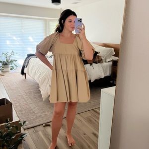 Puff sleeve dress